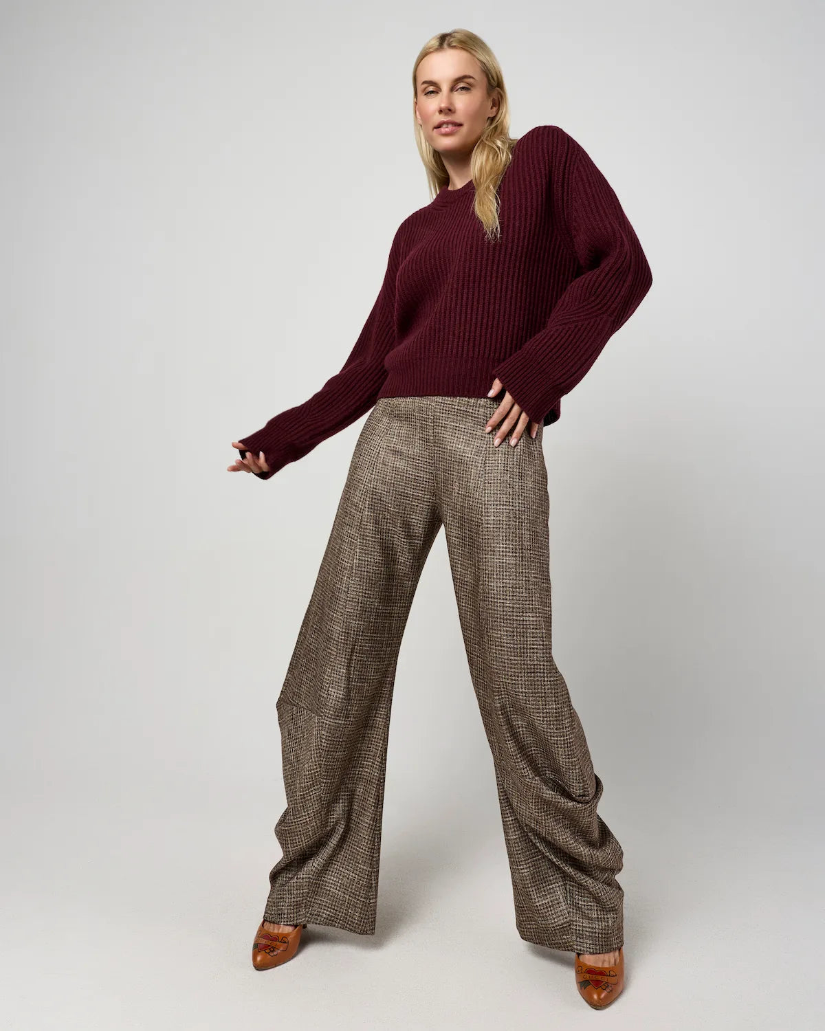 Pantalone Pirata microquadrettato