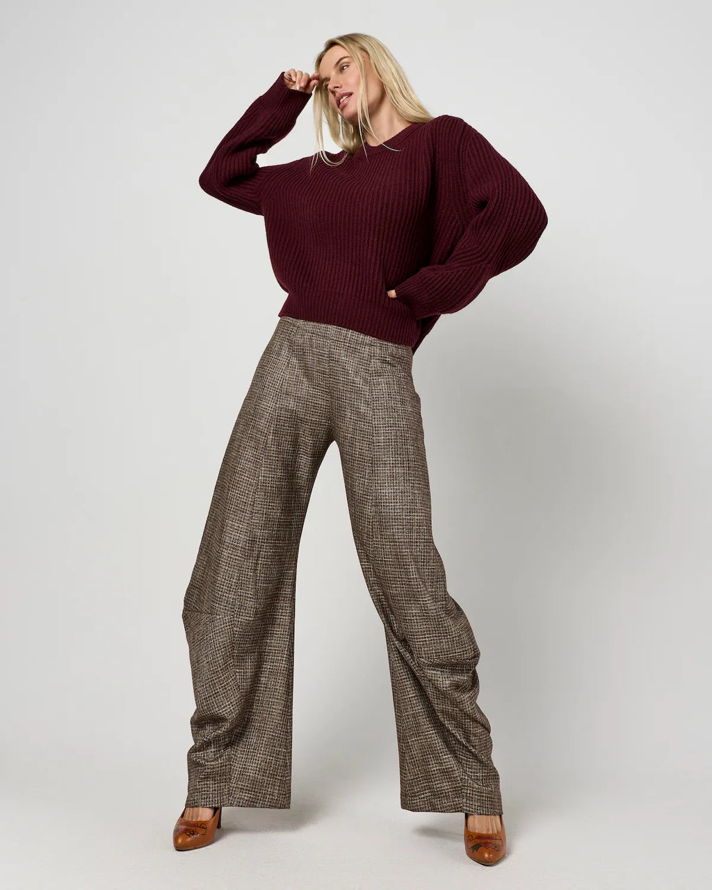 Pantalone Pirata microquadrettato