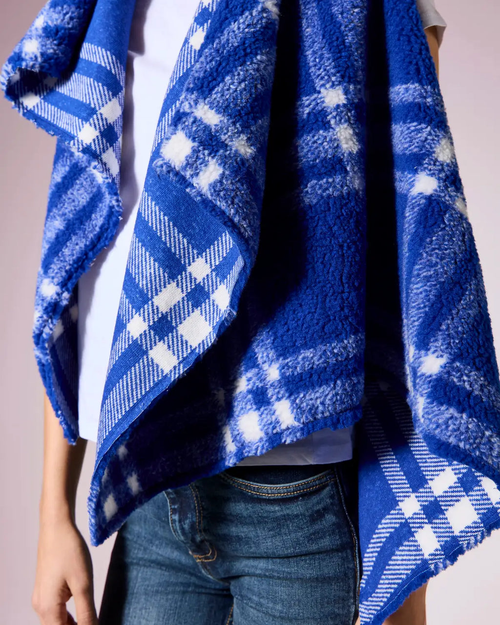 Smanicato Shearling Electric Blue